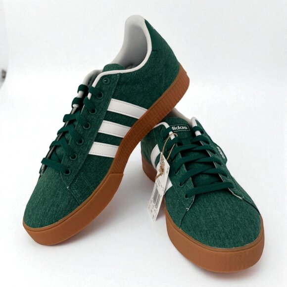 NEW adidas Daily 3.0 Men's Sneakers IF7487  Green/White/Gum Sz 11 NWT NIB - Picture 3 of 6